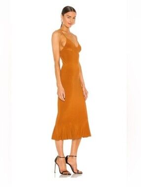 Norma Kamali X Revolve Slip Fishtail Dress Size XS